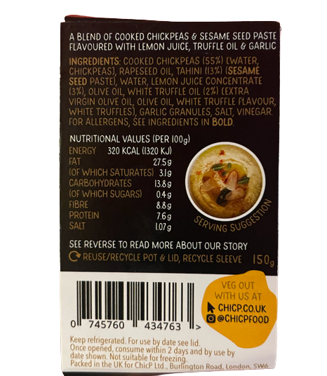 ChicP Truffle Hummus