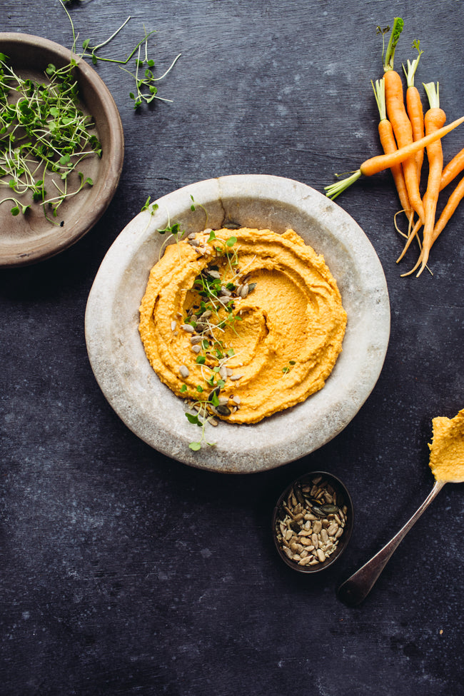 Rich & Warming - Carrot, Ginger & Turmeric Hummus