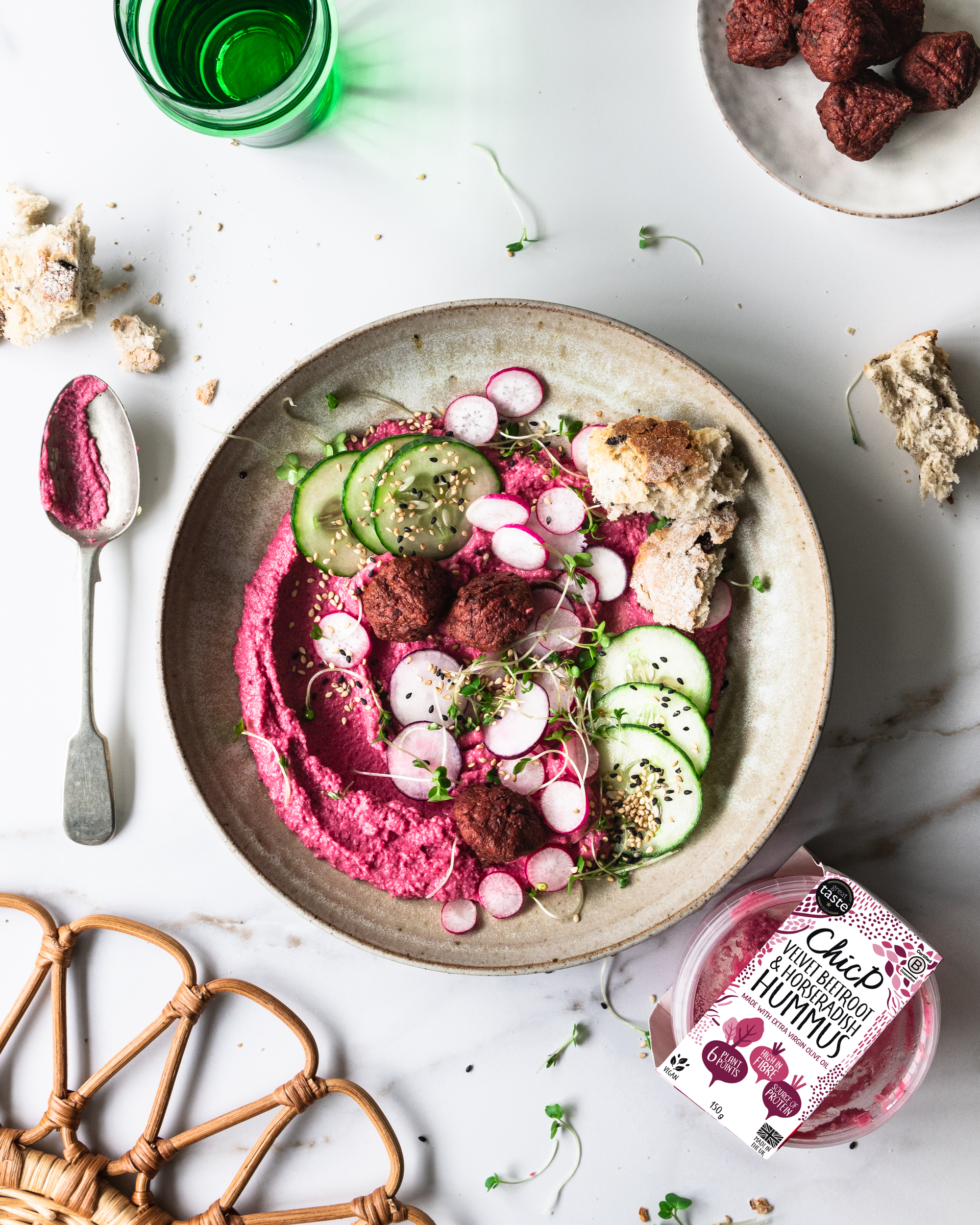 Velvet Beetroot & Horseradish Hummus
