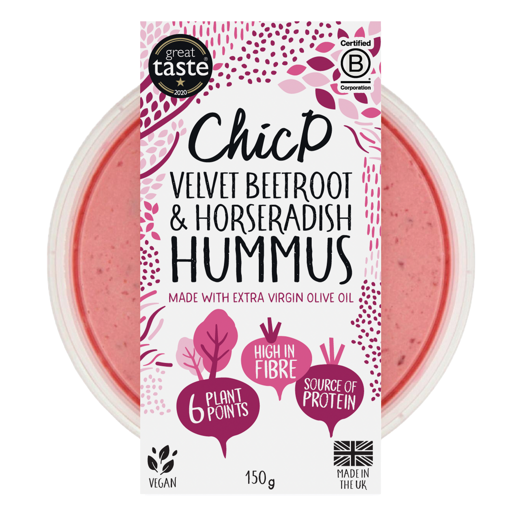 Velvet Beetroot & Horseradish Hummus