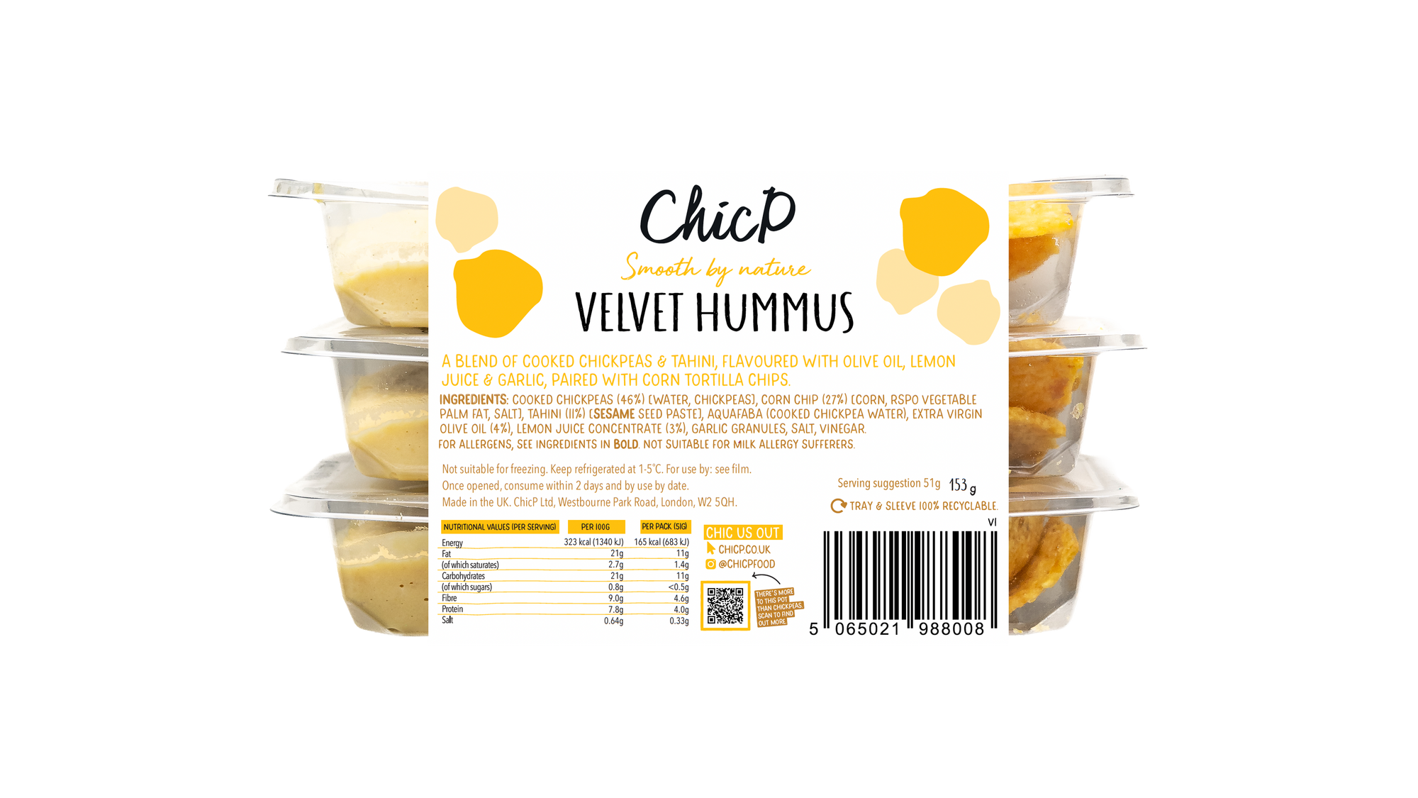 Velvet Hummus Snack Pack