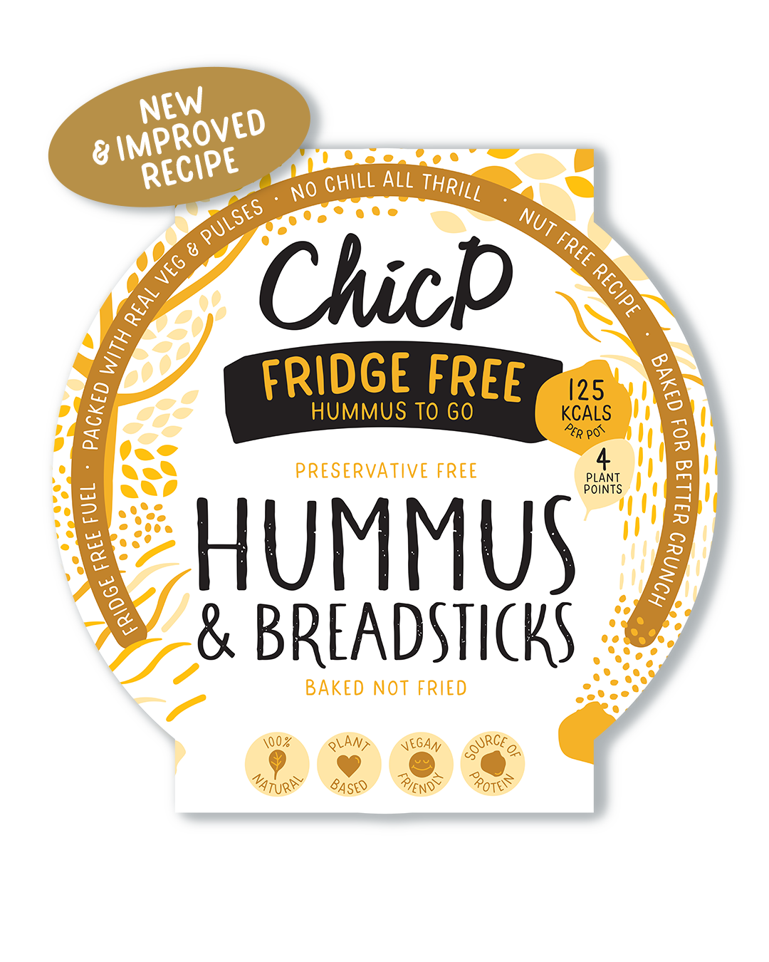 Velvet Fridgeless Hummus Snack Pot (12x Units)