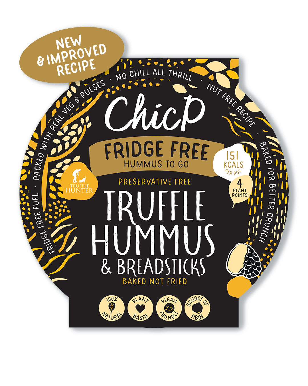 Truffle Fridgeless Hummus Snack Pot (12x Units)