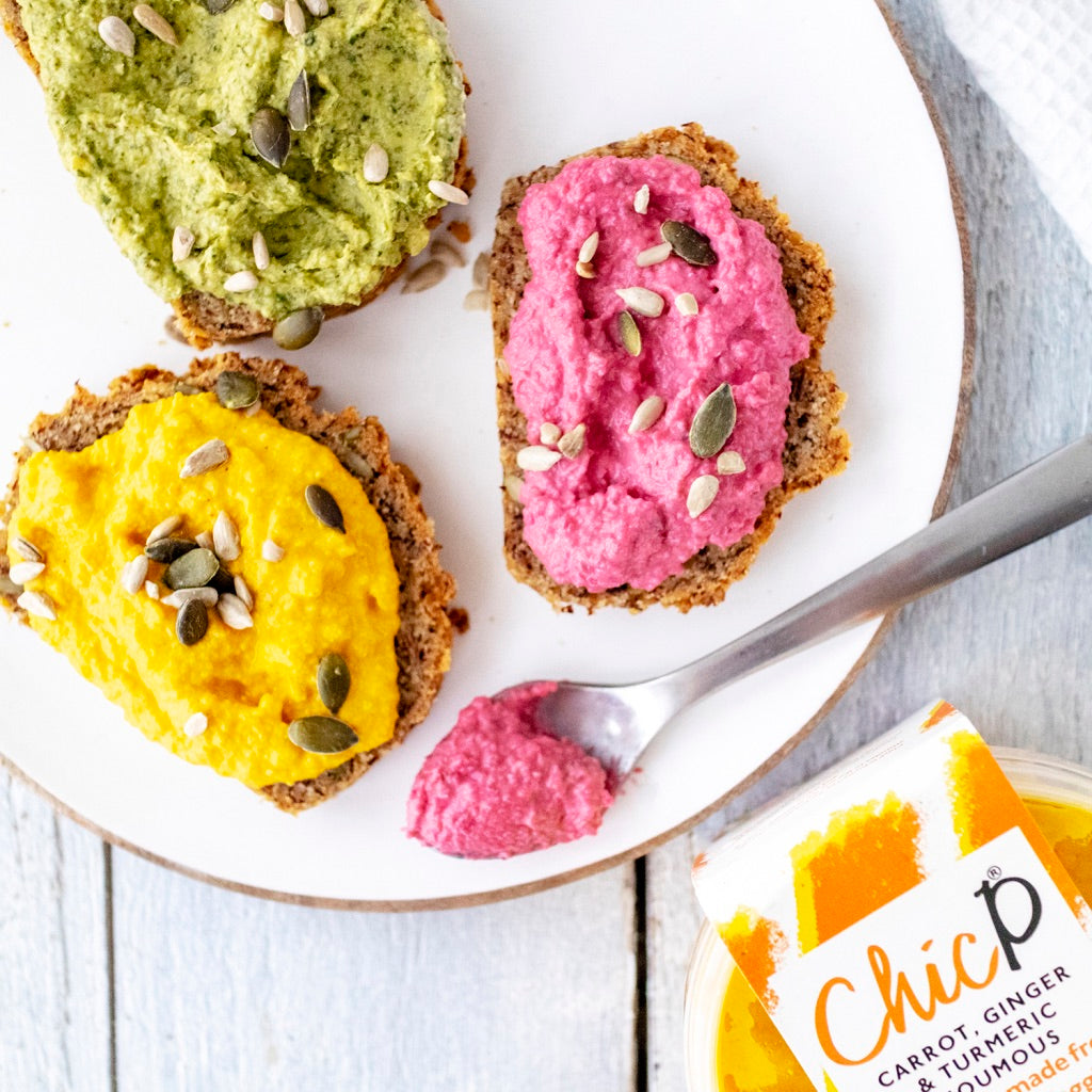 Velvet Beetroot & Horseradish Hummus - 1kg tub