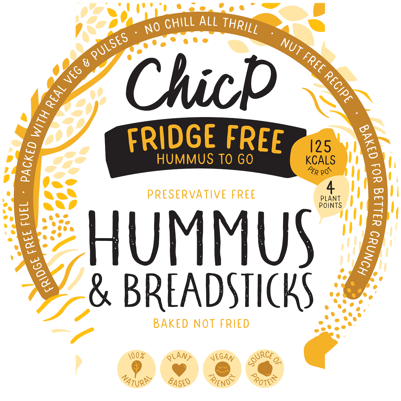 Velvet Fridgeless Hummus Snack Pot (12x Units)