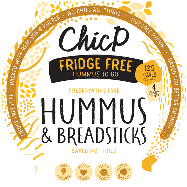 ChicP Fridge Less Hummus Snack Pot | Big Taste, No Fridge Needed